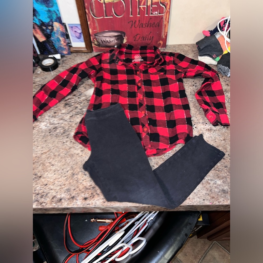 Faded glory matching girls outfit size 6x
